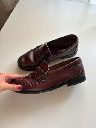 Mocasines de piel para hombre