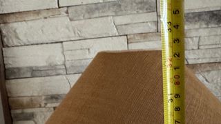 Lámpara de mesa cerámica y yute (80cm de altura)