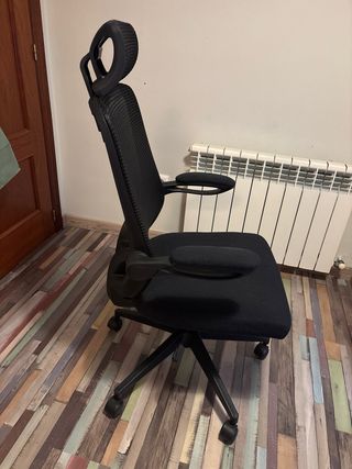 Silla ergonómica/gaming negra