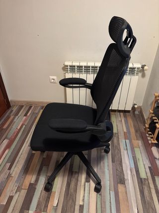 Silla ergonómica/gaming negra