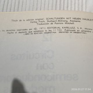 Libro 'Circuitos con semiconductores modernos"