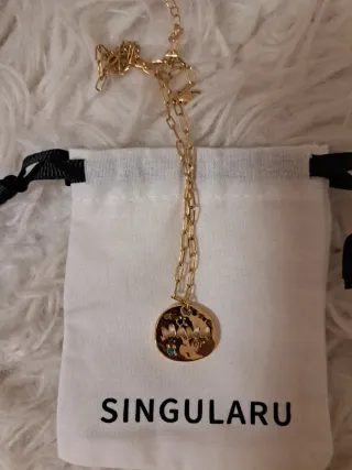 Colgante Singularu Dorado Multicolor