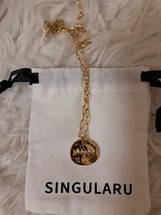 Colgante Singularu Dorado Multicolor