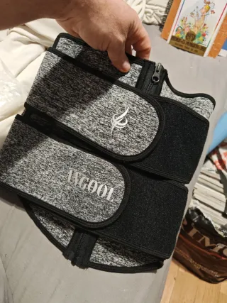 Faja deportiva cremallera y corchetes