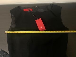 Vestido fiesta Carolina Herrera negro y blanco