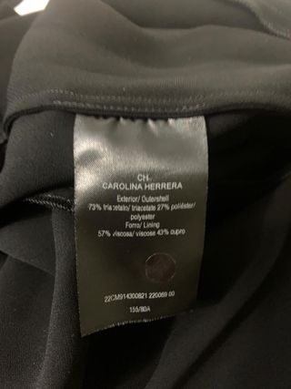 Vestido fiesta Carolina Herrera negro y blanco