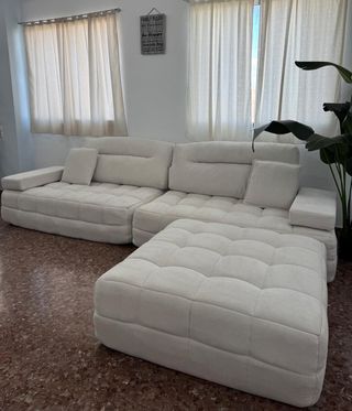 Sofá Beige Modular Uso Diario