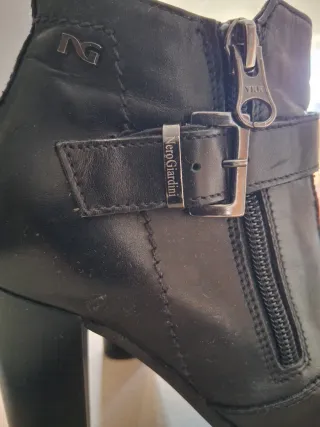 Stivaletti Nero Giardini vera pelle n.35