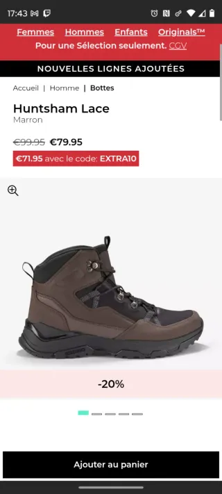 Botas de montaña Clarks Huntsham Lace