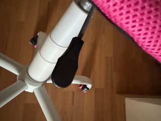 Silla giratoria elevable niña rosa