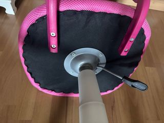 Silla giratoria elevable niña rosa