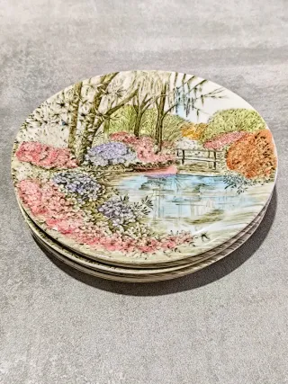 Servizio da dolce inglese in ceramica