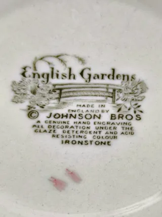 Servizio da dolce inglese in ceramica