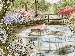 Servizio da dolce inglese in ceramica