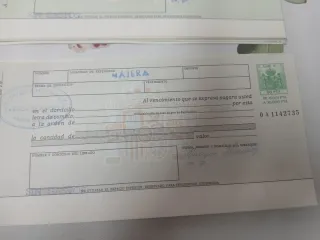 Letras de cambio antiguas