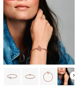 Pulsera Pandora Rose Flor Morada