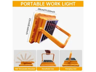 Luz LED Solar Portátil Recargable