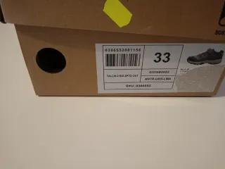 Zapatillas senderismo BRIKEN grises y amarillas 33