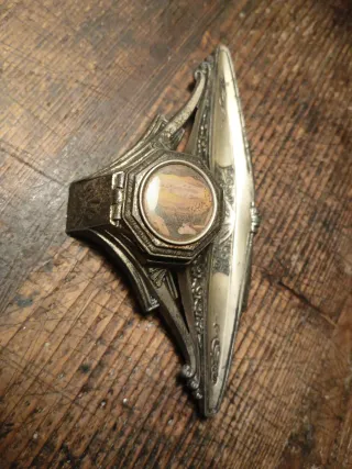 Oggetto scrivania calamaio 900 religioso madonna