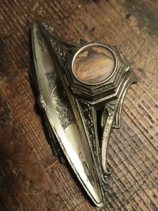 Oggetto scrivania calamaio 900 religioso madonna