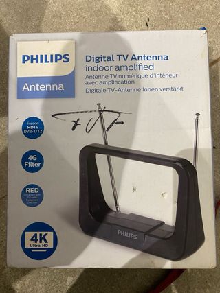 Antena TV Philips Digital Amplificada Interior