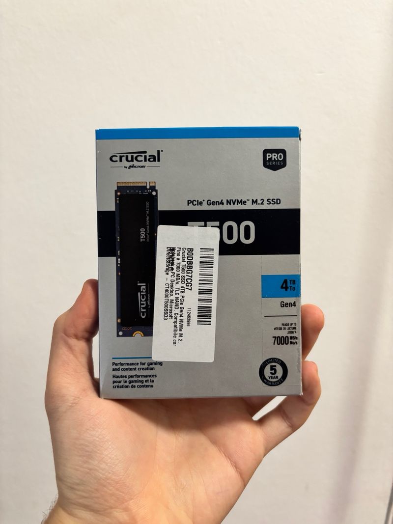 SSD Crucial T500 PCIe Gen4 NVMe M.2 4TB