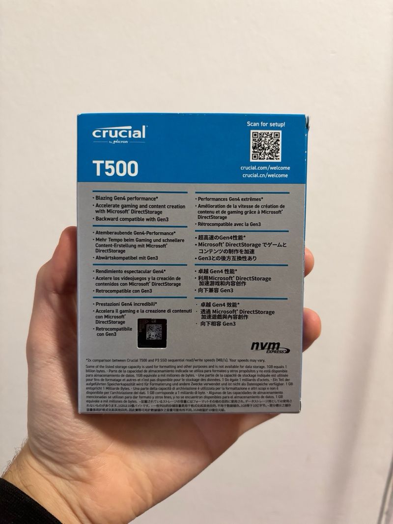 SSD Crucial T500 PCIe Gen4 NVMe M.2 4TB afbeelding 2
