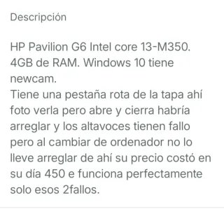 Ordenador portátil HP Negro