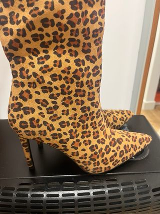 Botas altas animal print