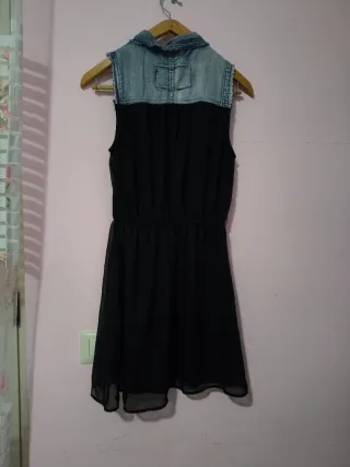 Vestitino donna nero e blu