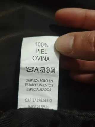 Chaqueta de piel marrón a medida Talla 62