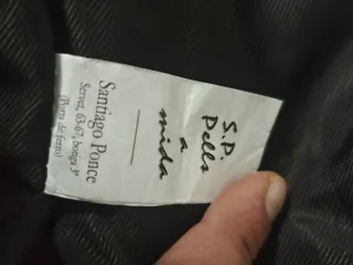 Chaqueta de piel marrón a medida Talla 62