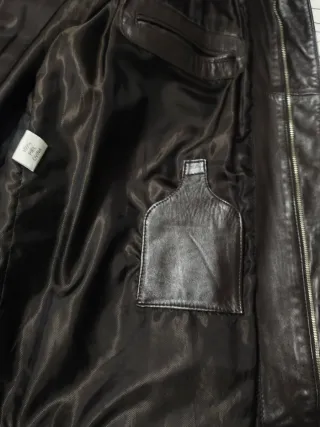 Chaqueta de piel marrón a medida Talla 62