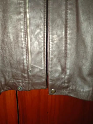 Chaqueta de piel marrón a medida Talla 62