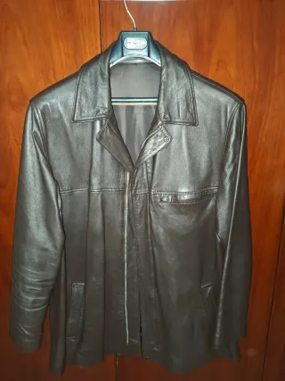 Chaqueta de piel marrón a medida Talla 62