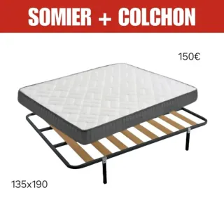 Somier 80x180 + Colchón 80x180