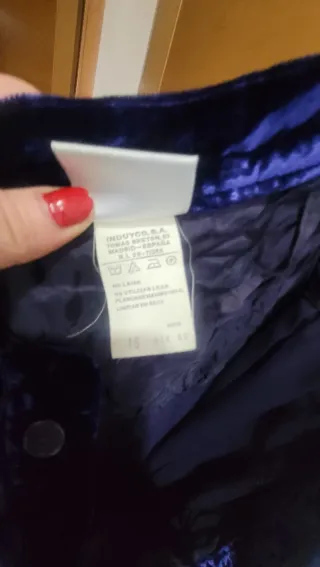 Traje Terciopelo Vintage Morado y Negro