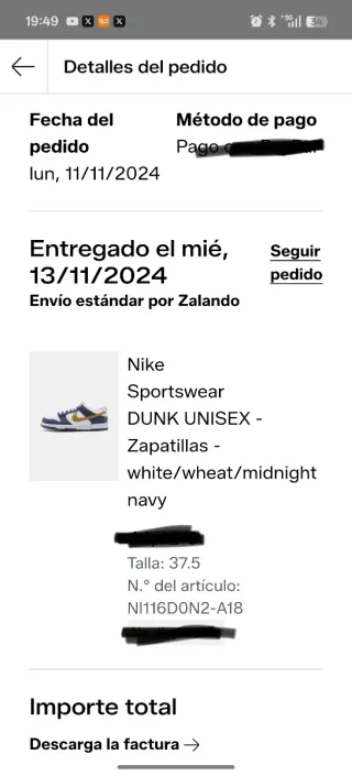 Nike Dunk Low Talla 37.5 originales tienda