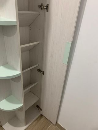 URGENTE!! Armario esquinero blanco y verde