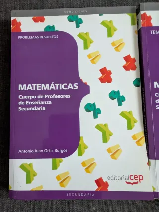 Temario oposiciones secundaria Matemáticas