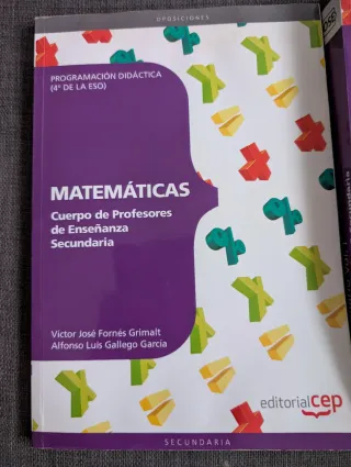 Temario oposiciones secundaria Matemáticas
