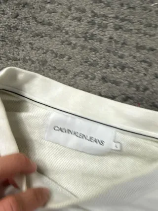 ¡¡OFERTA!! Talla L Sudadera Calvin Klein Blanco