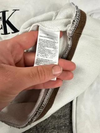 ¡¡OFERTA!! Talla L Sudadera Calvin Klein Blanco