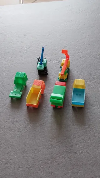Set 6 camioncini plastica colorati