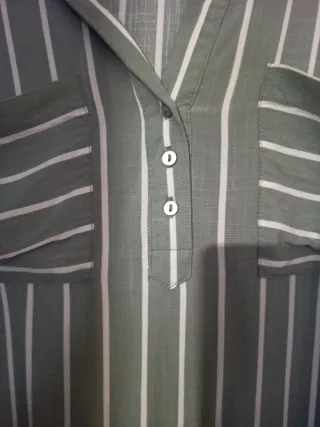 Blusa de rayas Pimkie verde y blanco