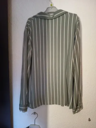 Blusa de rayas Pimkie verde y blanco