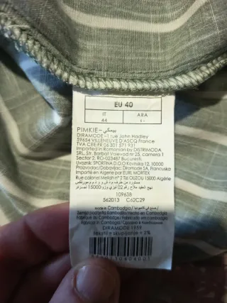 Blusa de rayas Pimkie verde y blanco