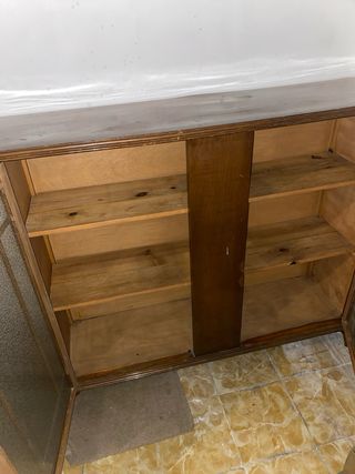 Mueble Vitrina Madera Vintage