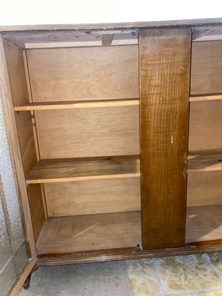 Mueble Vitrina Madera Vintage