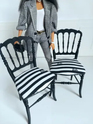 Sillas Barbie Diseño Rayas